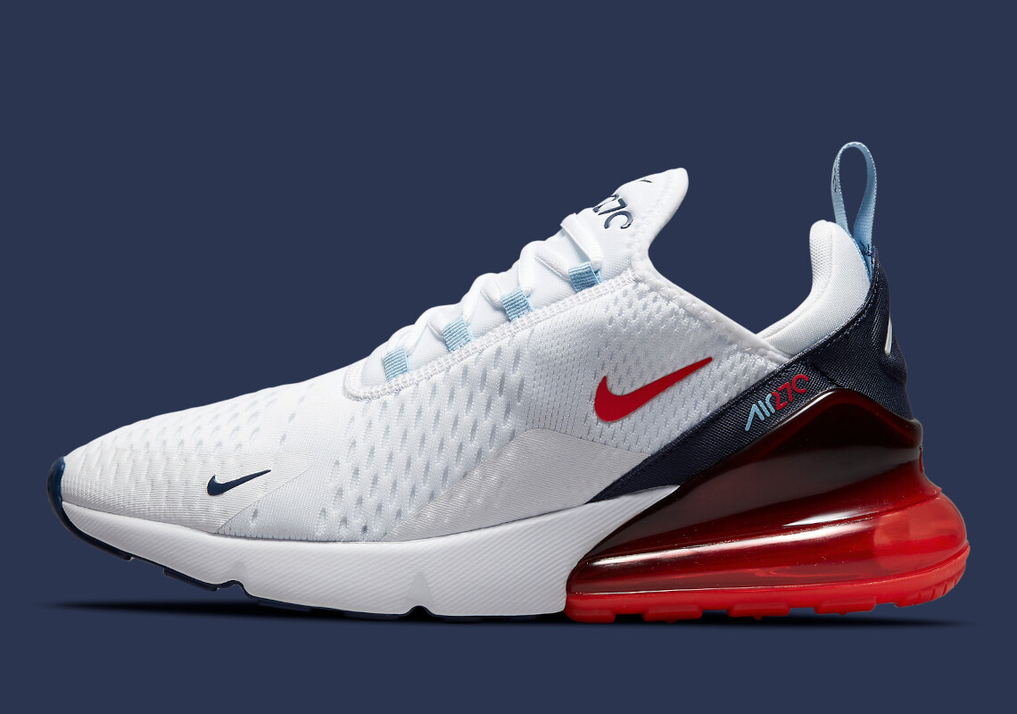 Мужские кроссовки Nike Air Max 270 Red White Blue USA DJ5172-100 Размер —  купить недорого с доставкой, 16817724